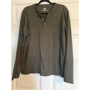 WP Weatherproof men's long-sleeve Henley shirt